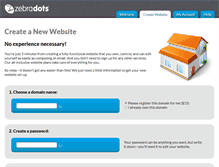Tablet Screenshot of hosting.zebradots.com